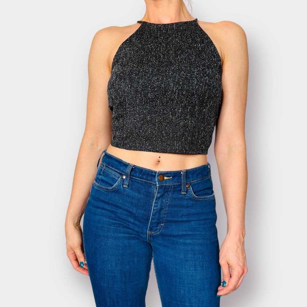 90s Sparkle Cross Back Tank‎ Size M - Picture 2 of 8